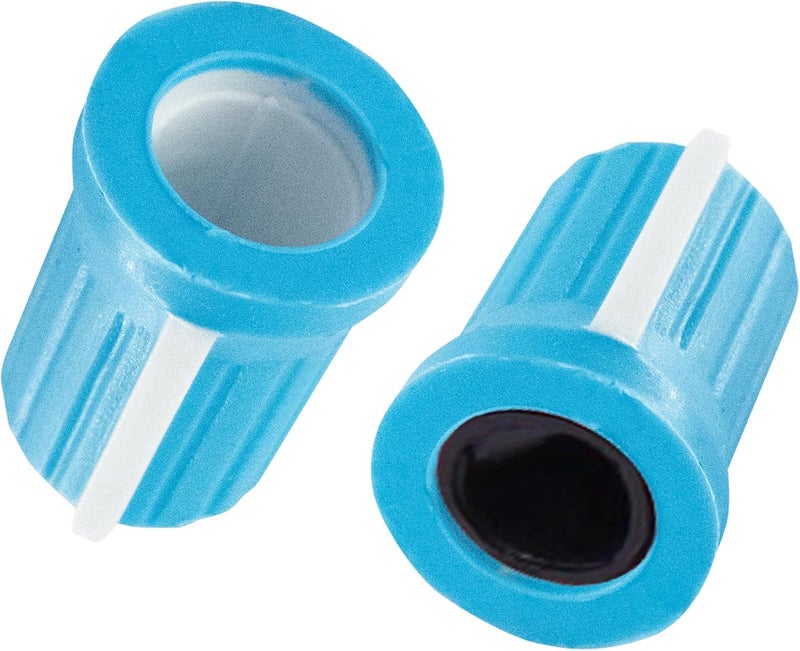AUXBC 6mm D Shaft Rubber Potentiometer Control Knobs, Pioneer knob DJM Mixer Volume EQ Knob for Electric Guitar DJ Controller Mixer Console Volume Tone Knob, 5pcs, Blue - Image 4